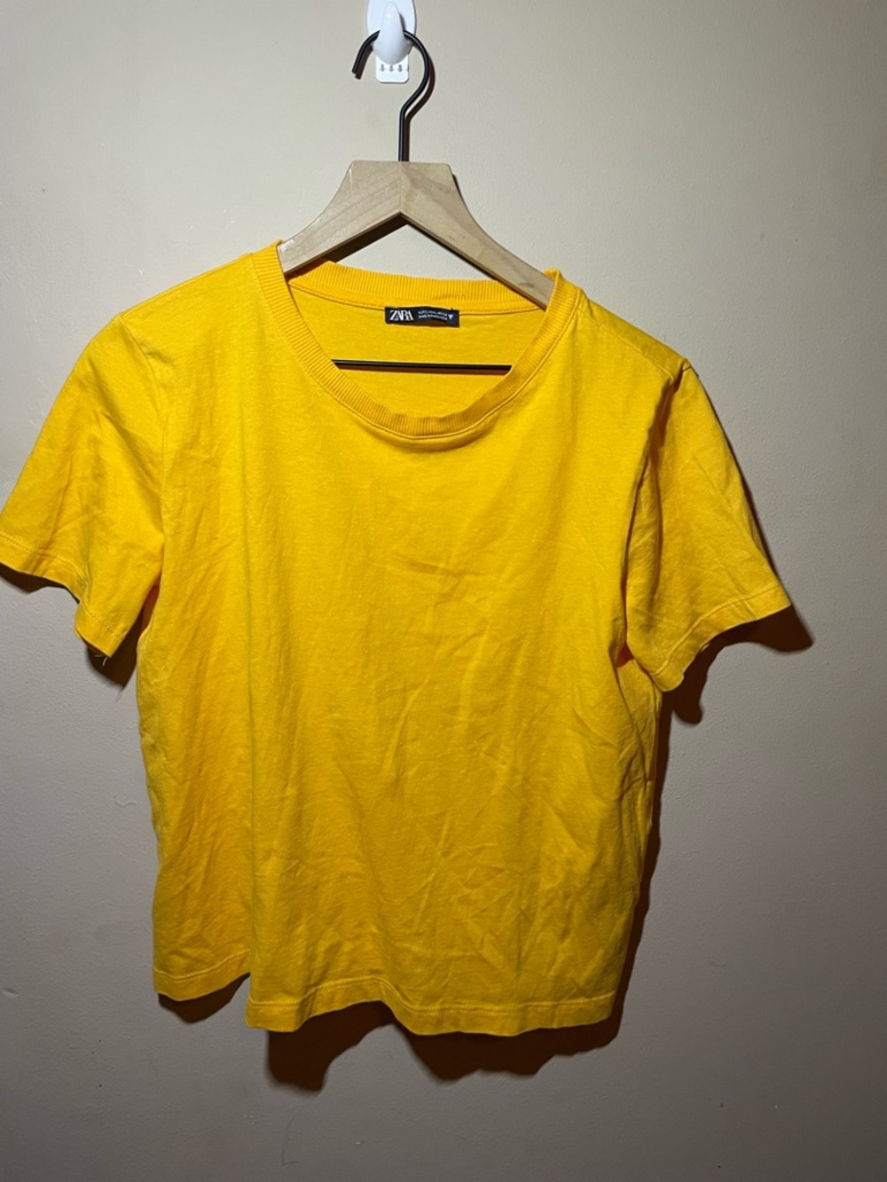 Zara Sunny Yellow Crewneck Tee